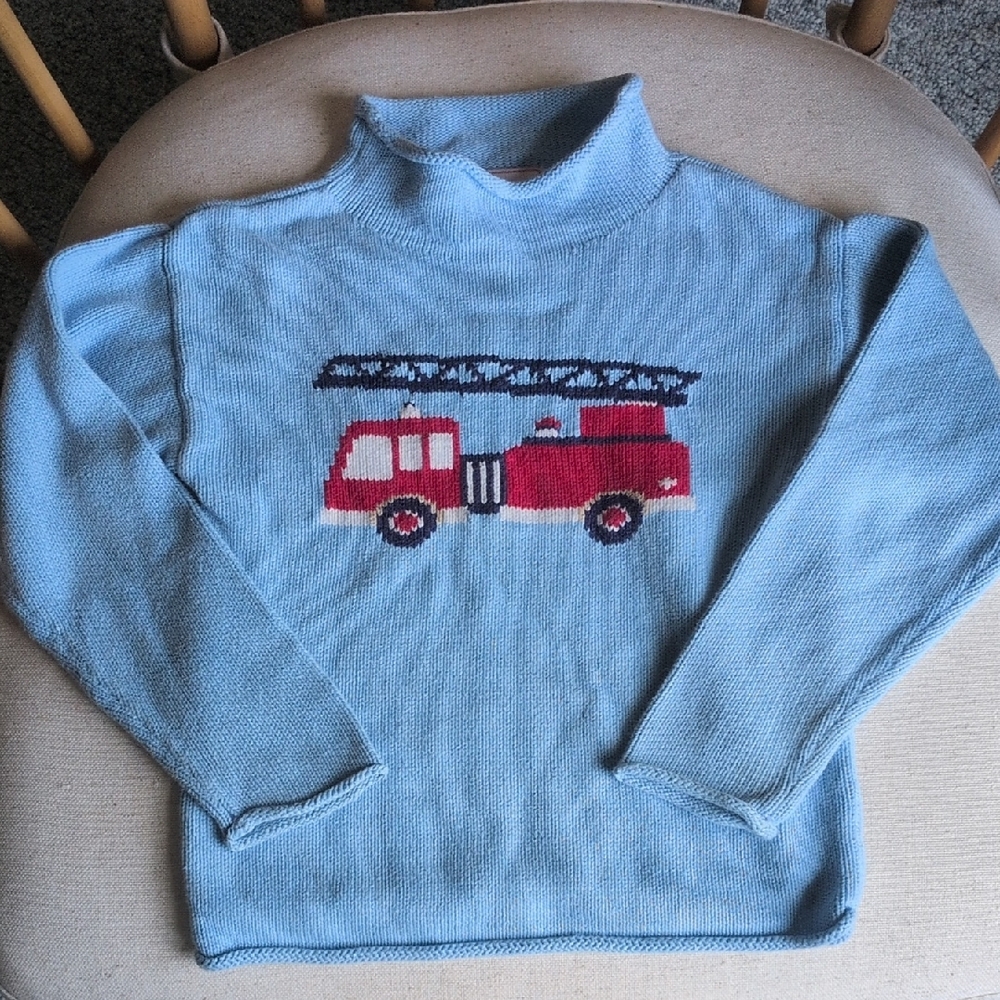 Classic Prep | Fraser Roll Neck Firetruck Intarsia Sweater